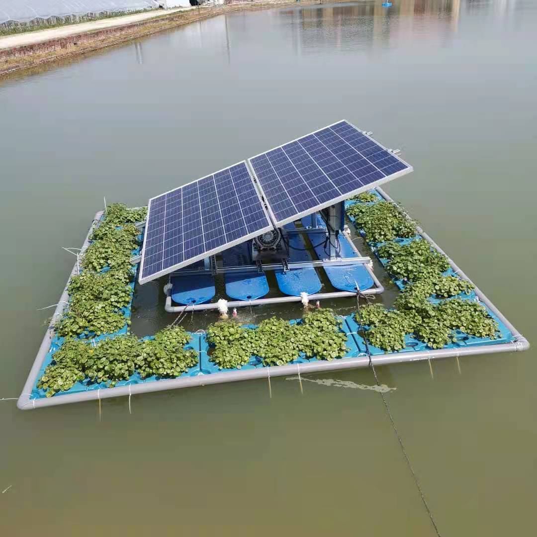 Solar-Teichbelüftung ohne Batterien eignet sich für die Fischteichzucht und Flussbehandlung