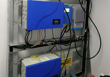 5 kVA (2 Sätze) Solar-Off-Grid-Stromversorgungssystem am tibetischen Grenzposten