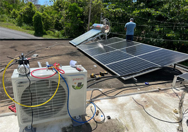 24000 BTU Solar- und AC-Hybrid-Solarklimaanlage in Puerto Rico